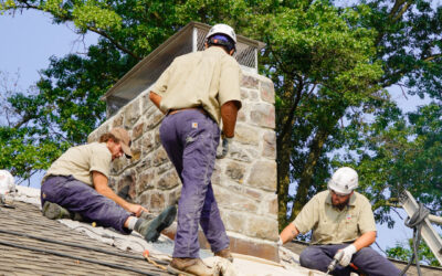 Wells & Sons Techs Repairing Chimney