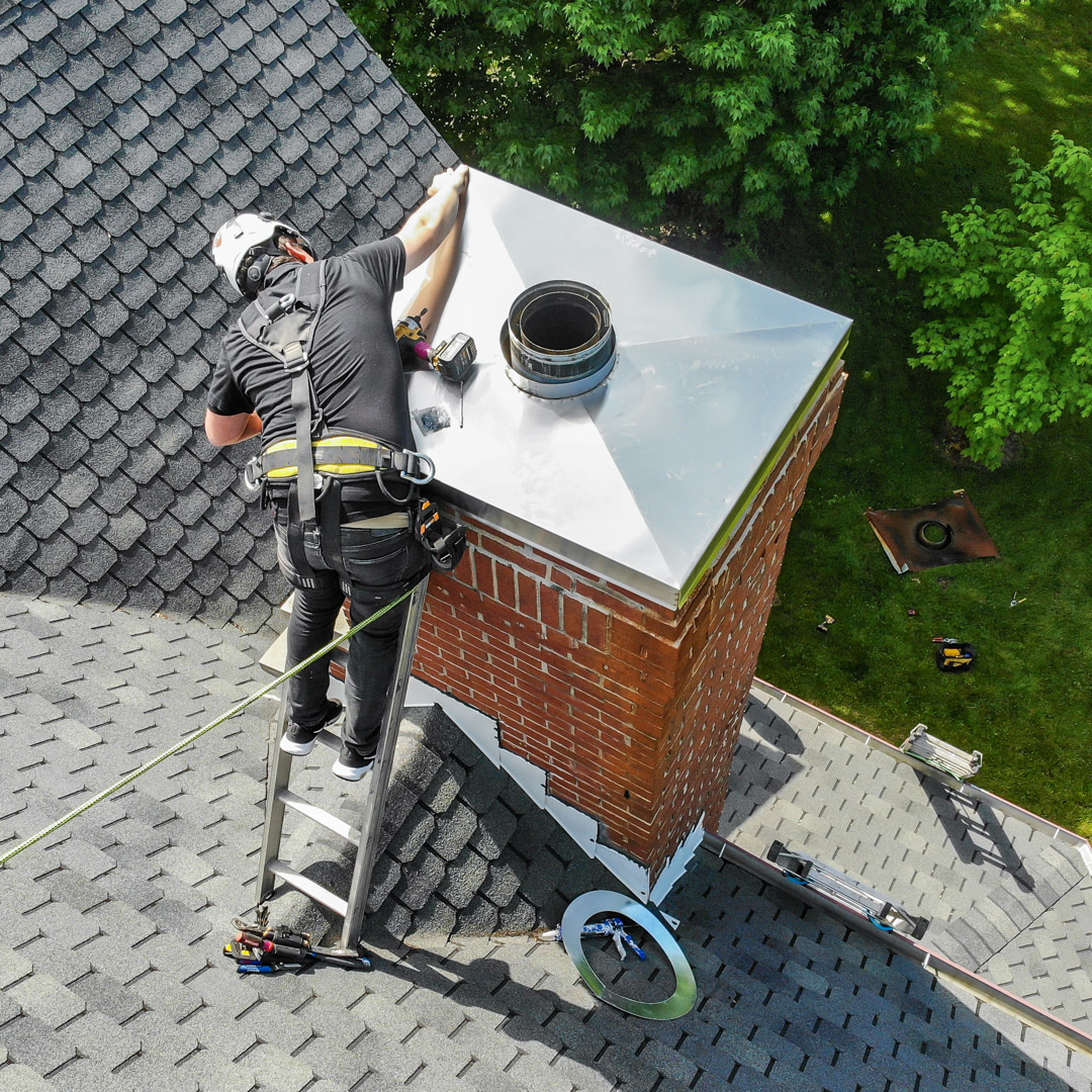 Chimney chase installation Perkasie PA & Emmaus PA