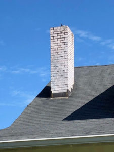 white masonry chimney