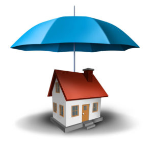 umbrella over house graphic