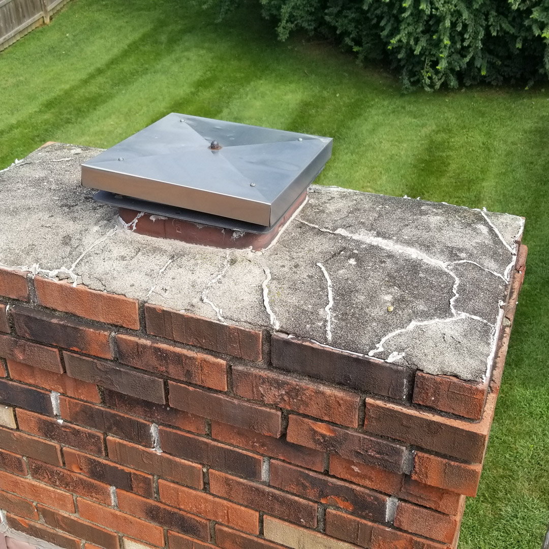 Repairing damaged chimney crowns in Perkasie & Emmaus PA