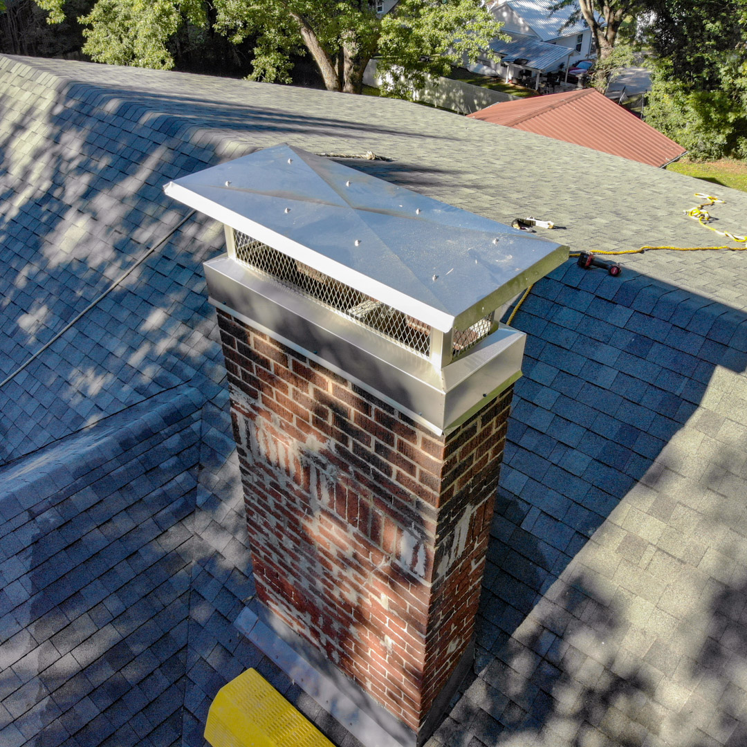 Custom chimney caps manufactured and installed in Exton & Horsham PA