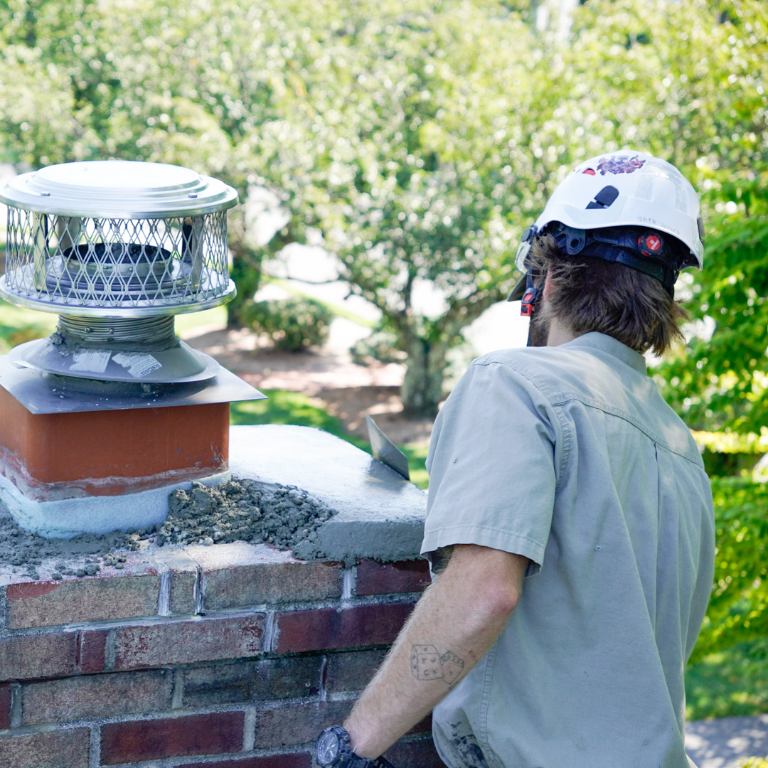 Rebuilding and repairing chimney crowns in Morgantown & West Chester PA