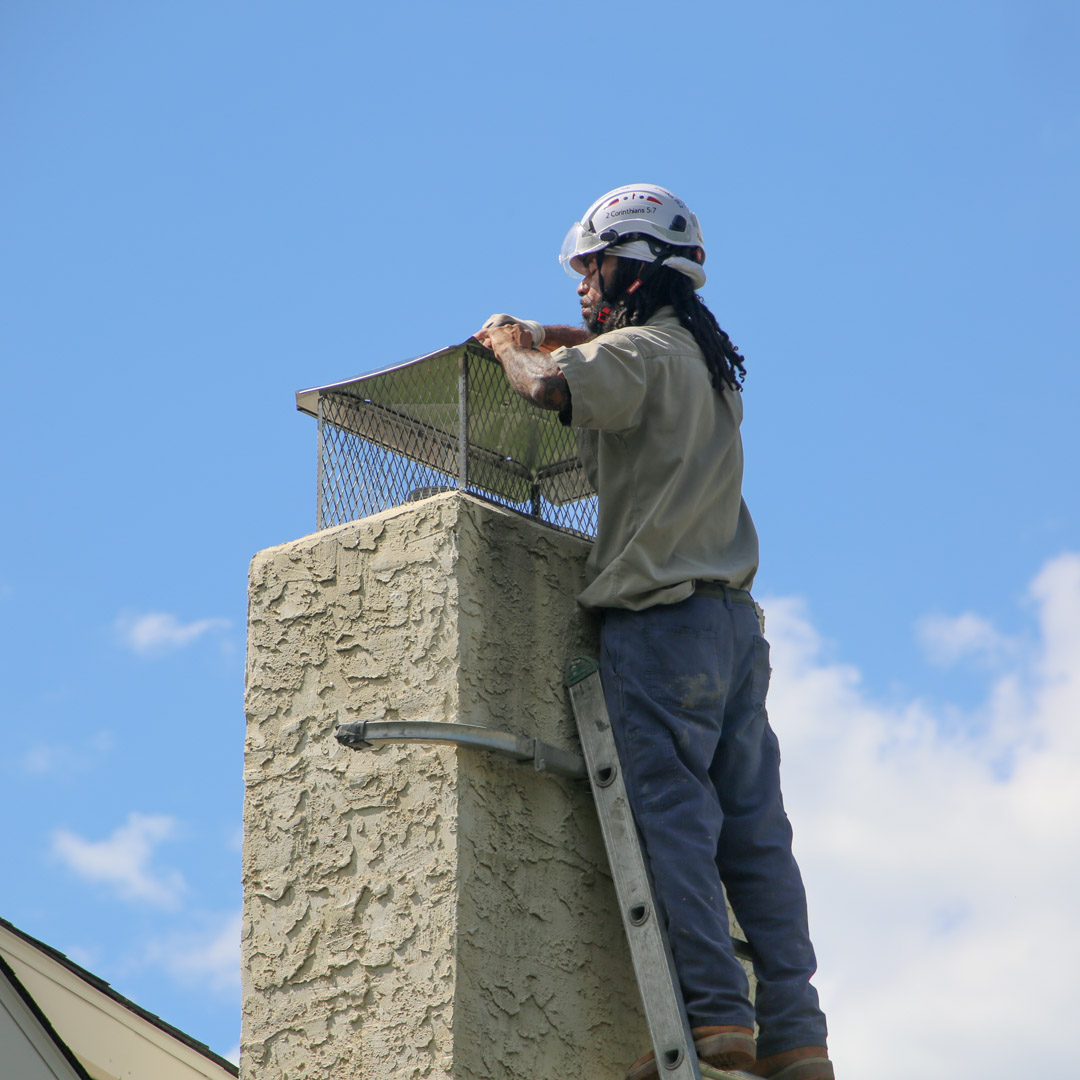 Chimney cap installation in Pottstown, PA and Chester County, PA