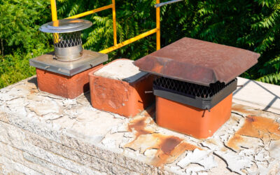 Chimney with water damage.