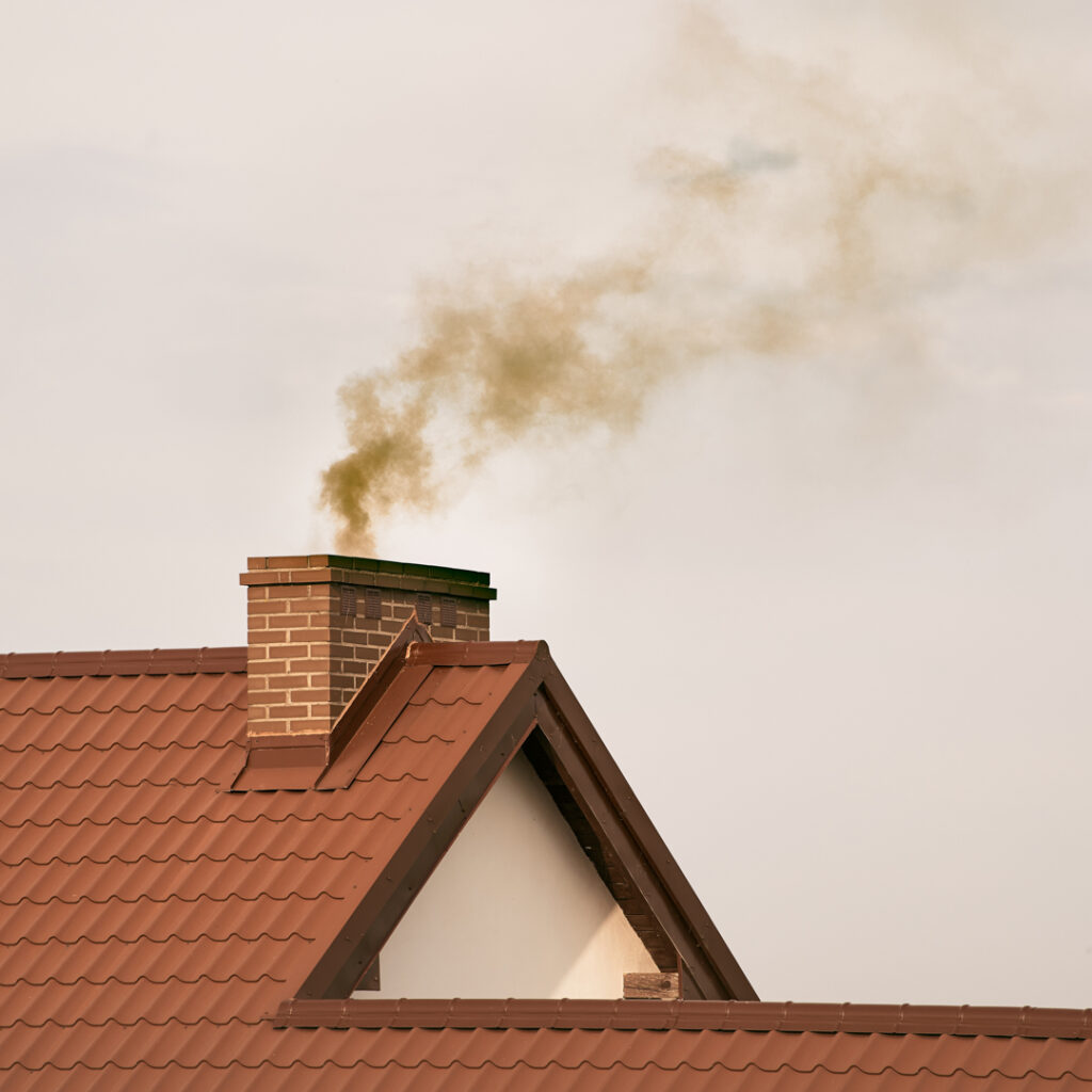 Wood fire chimney in Berwyn, PA.