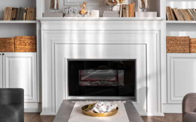 Fire safe Christmas decorations for fireplace in Pittsburgh, PA.