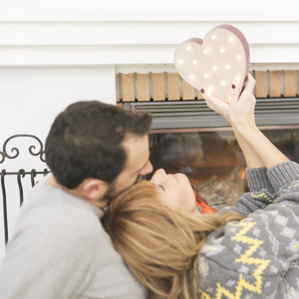 Decorate your mantel for Valentine's day in Maple Glen, PA.