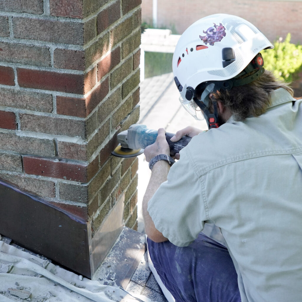Chimney masonry repair in Lansdale, PA