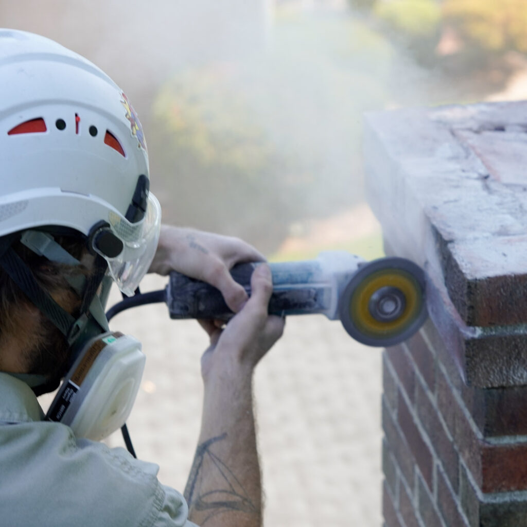 Chimney tuckpointing services in Pittsburgh, PA.