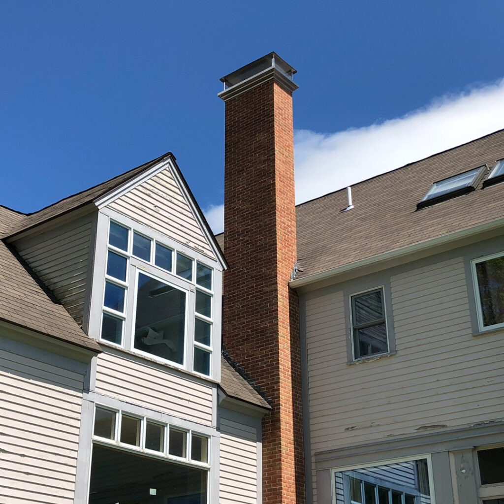 Chimney with throat damper and top-mount damper in Perkasie, PA.