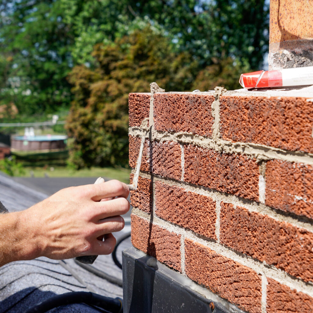Chimney masonry repair services in King of Prussia, PA.